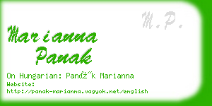 marianna panak business card